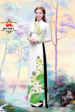 Vải áo dài hoa hướng dương 1789 AD 1789